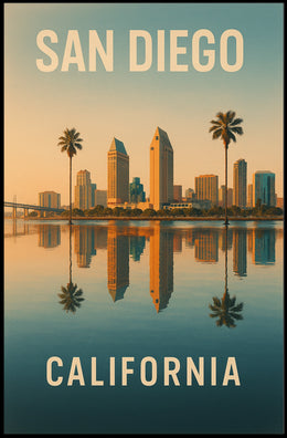 San Diego Skyline Poster