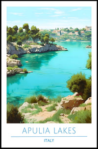 Apulia Lakes, Italy Poster