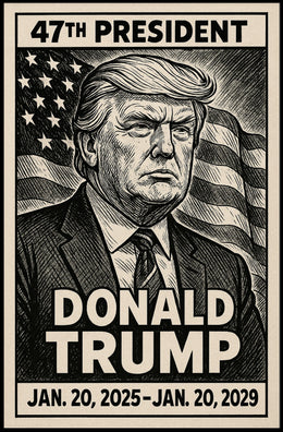 U.S. Presidential Term Vintage Style Political or Propaganda Poster