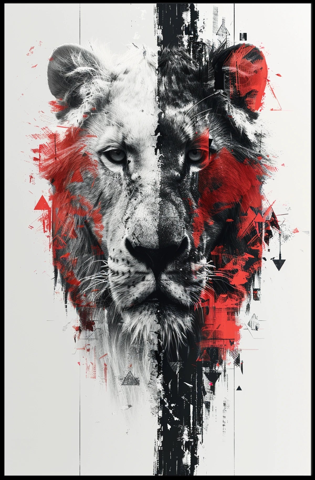 The Duality Of The Lion Poster