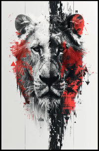 The Duality Of The Lion Poster