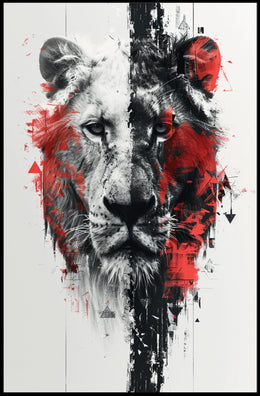 The Duality Of The Lion Poster