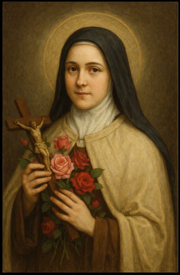 Portrait Of A Saintly Figure Poster