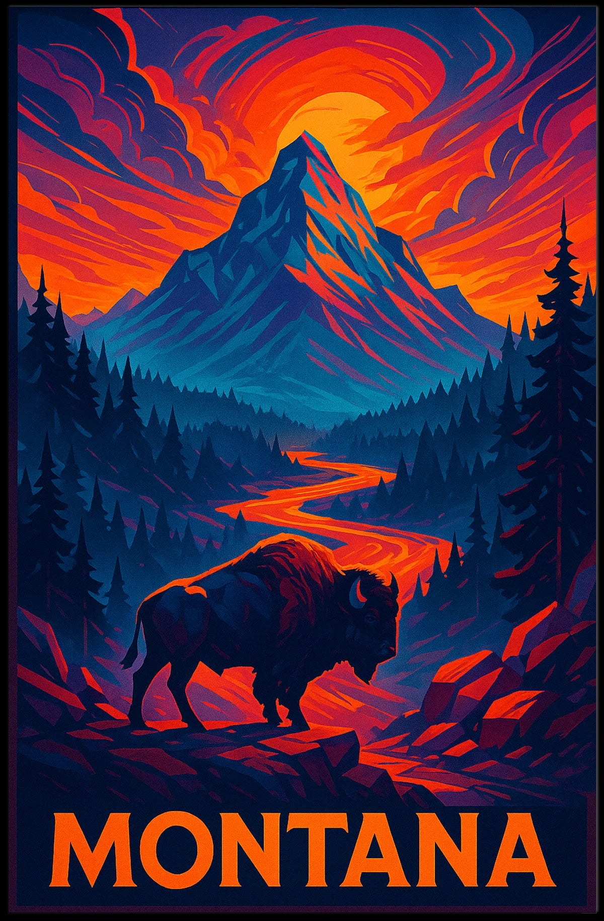 Majestic Montana Poster