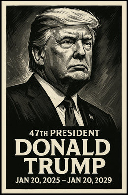Donald Trump 47th President Poster