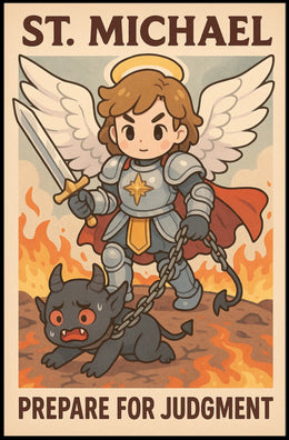 St. Michael Prepare For Judgment Poster
