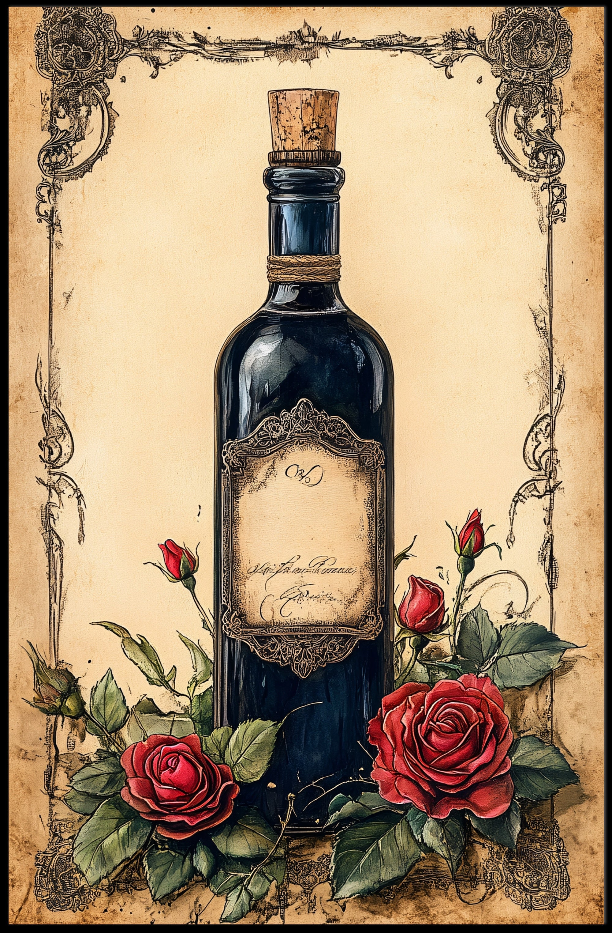 Vintage Elegance Vintage Poster