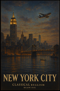 New York City Classical Realism Poster