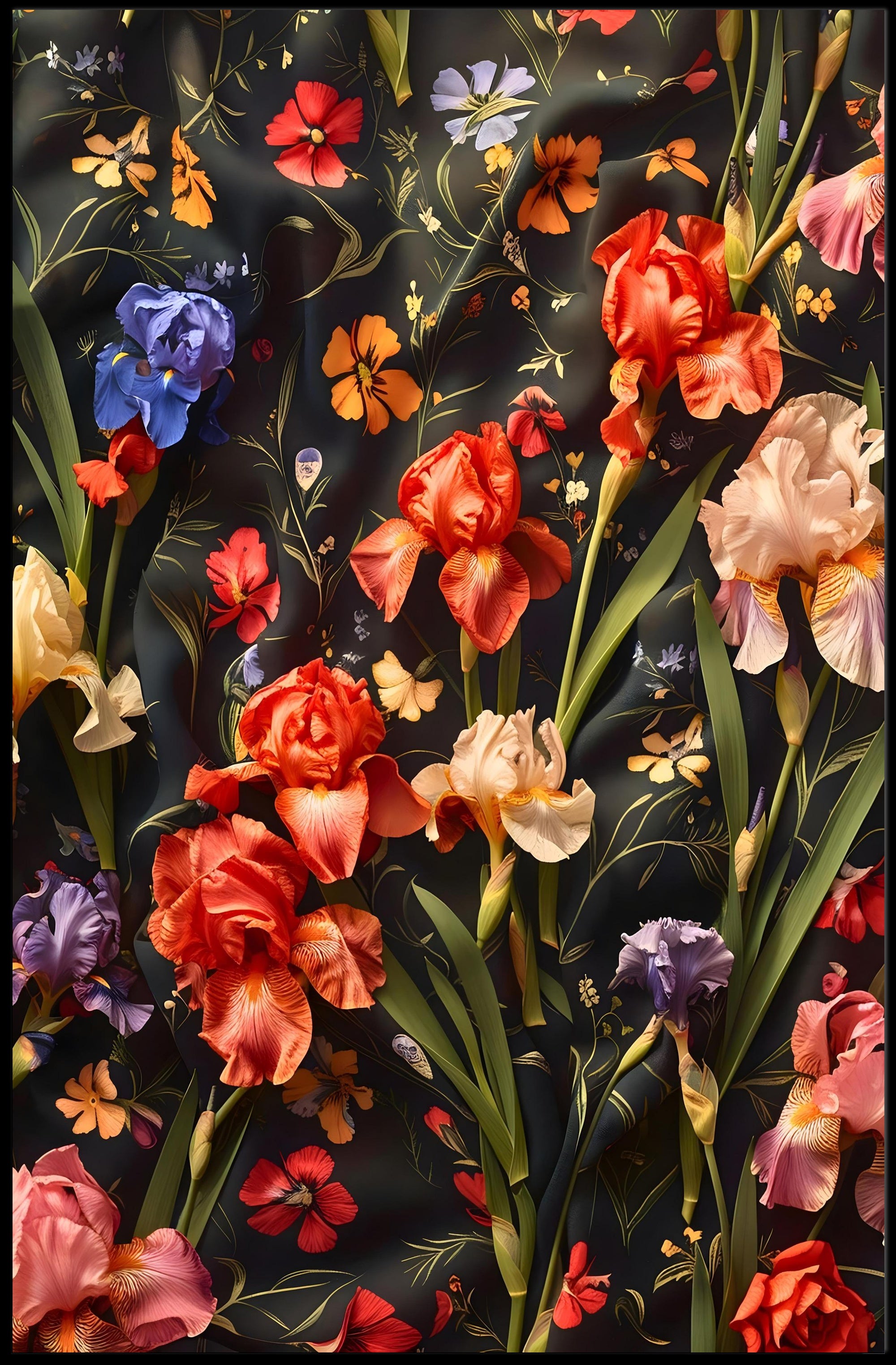 Floral Symphony Wall Art Print for Home Decor