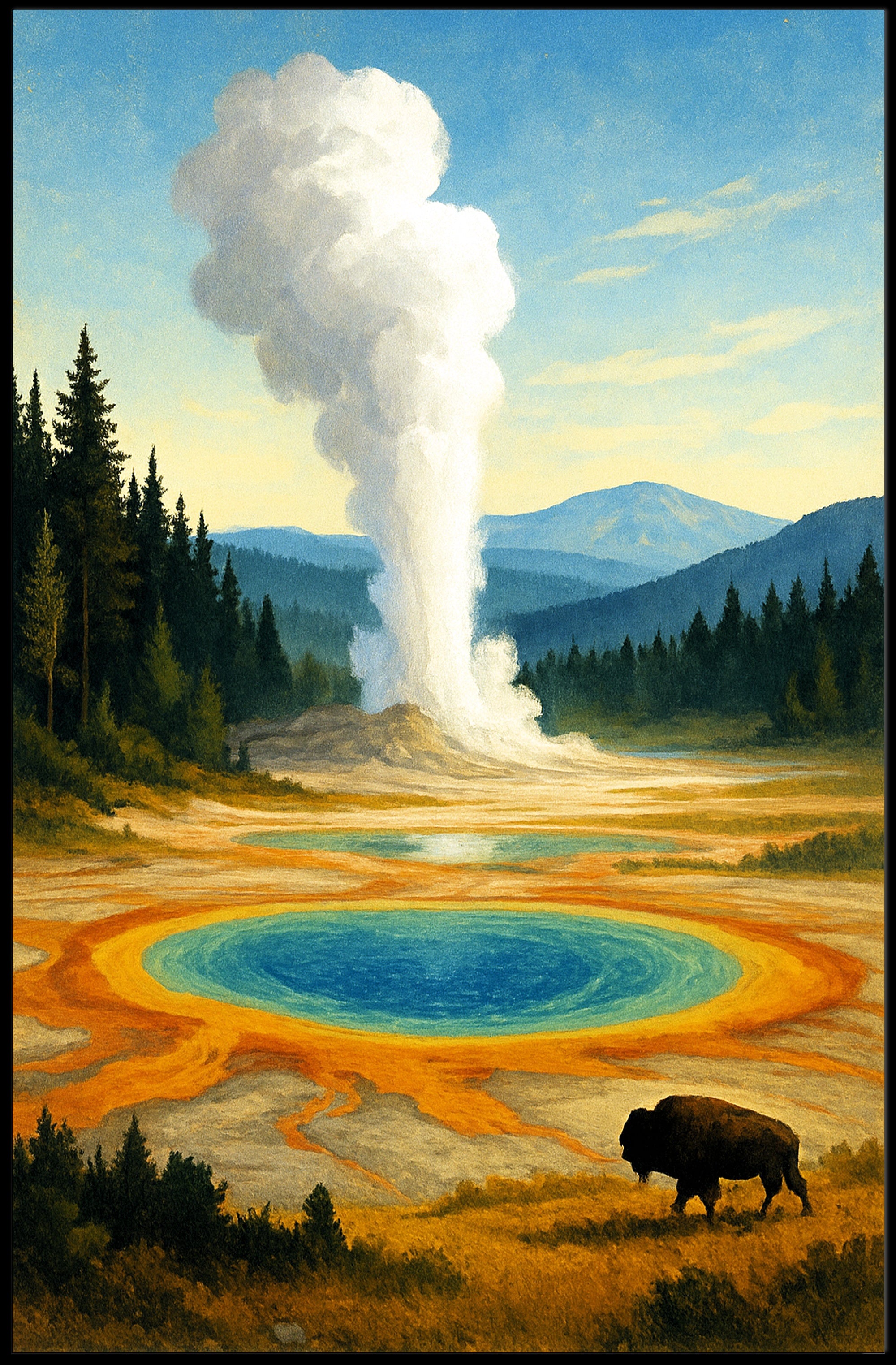 Yellowstone Serenity Poster PosterGoat