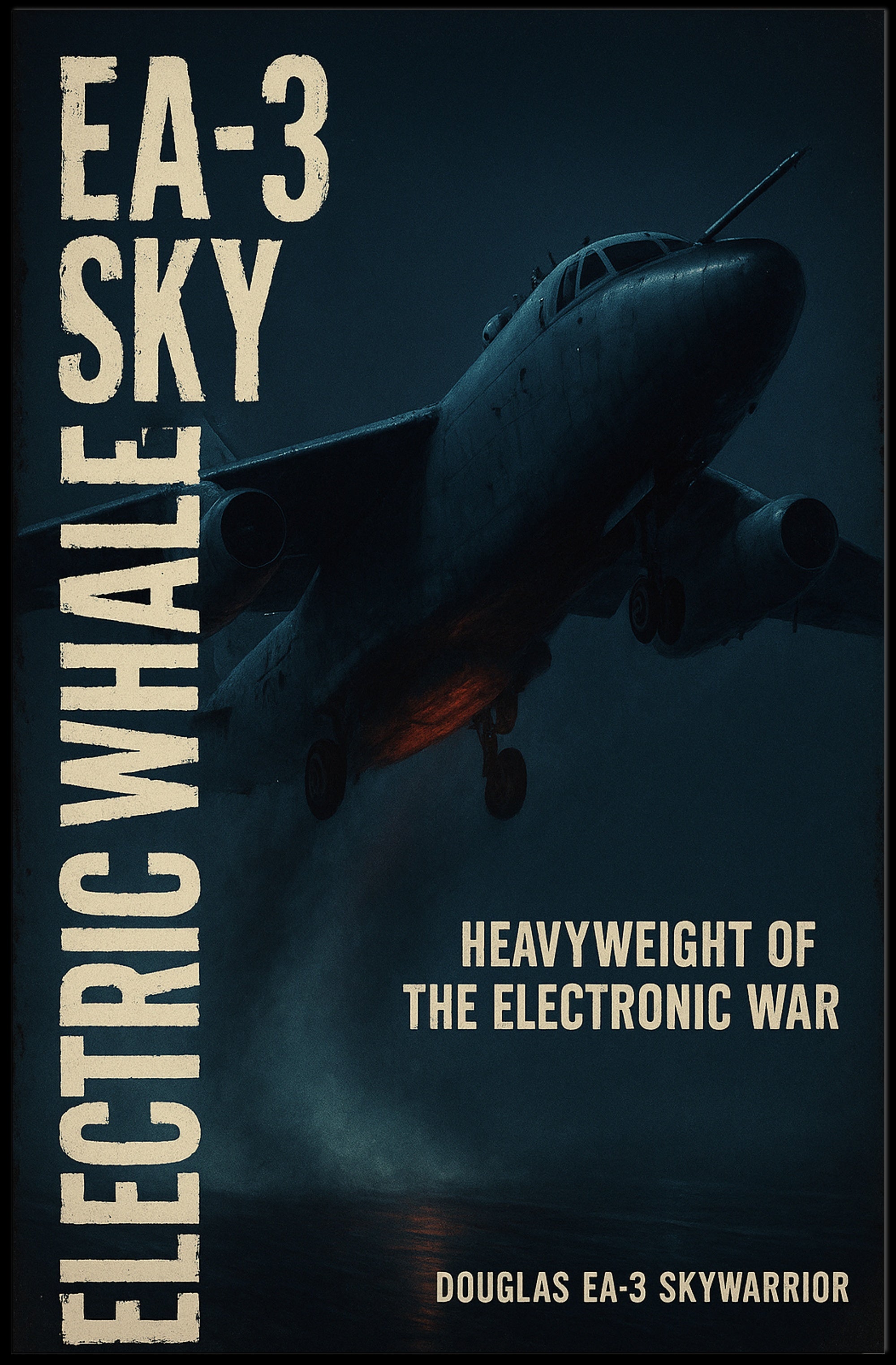 Douglas EA-3 Skywarrior Aircraft Military Recruitment Poster