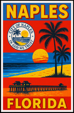 Welcome to Naples, Florida Poster PosterGoat