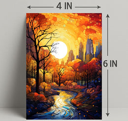 Autumnal Cityscape Poster