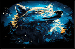 Majestic Wolf In The Moonlight Poster