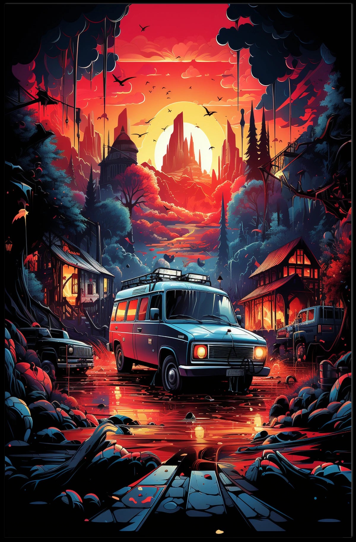 Sunset Adventure Poster