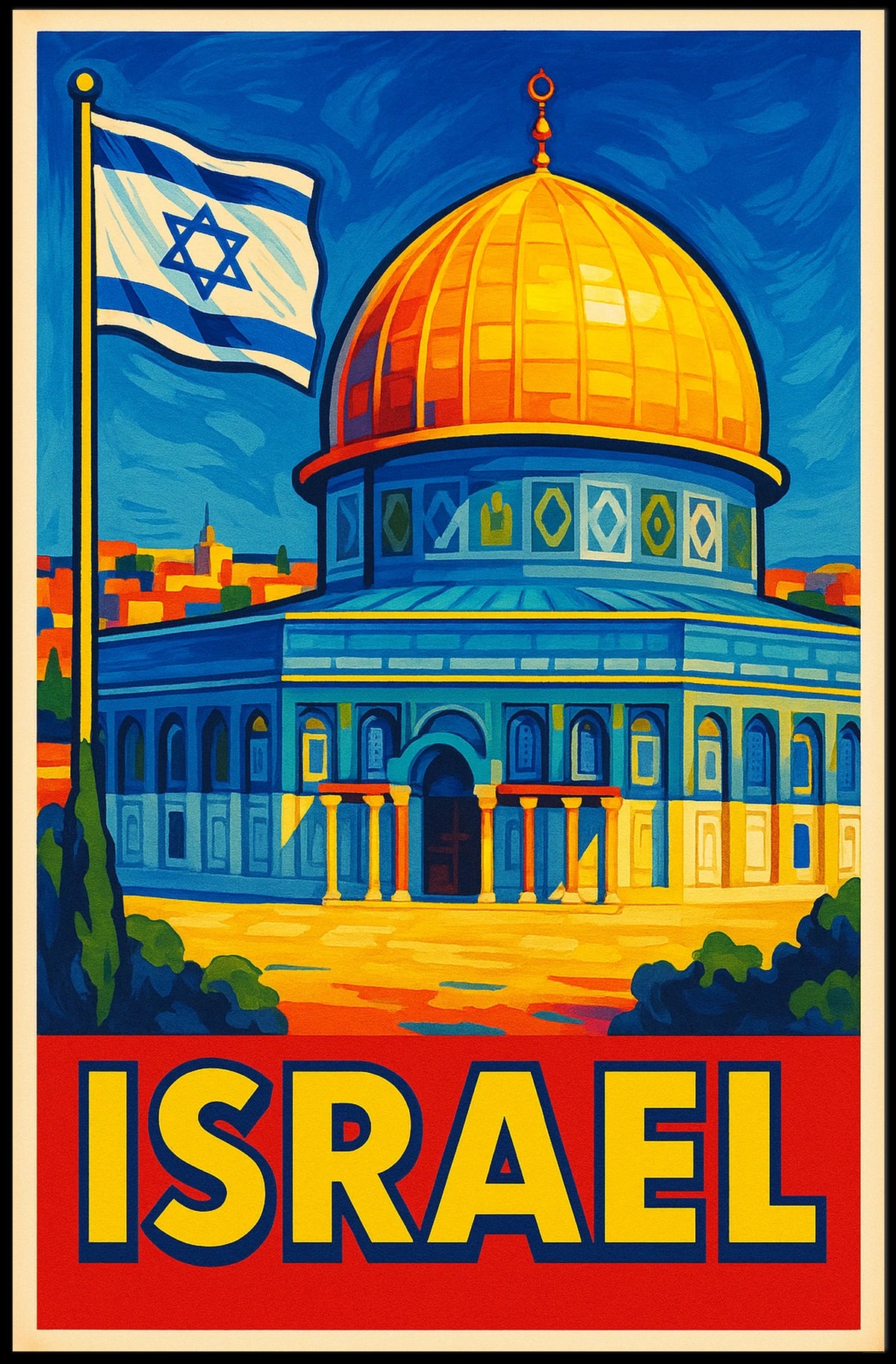 Iconic Landmarks Of Israel Poster