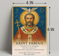 Saint Fabian Poster PosterGoat