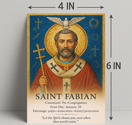 Saint Fabian Poster PosterGoat