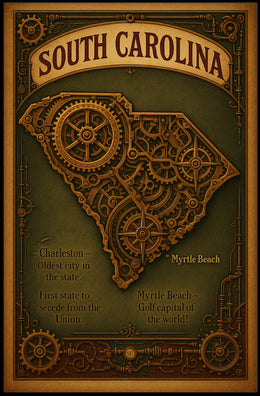 South Carolina A Steampunk Tribute Poster
