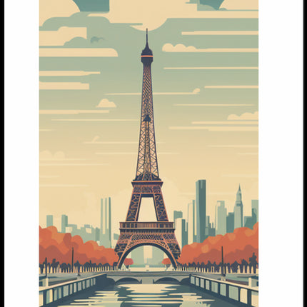 Eiffel Tower in Autumn Poster