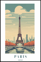 Eiffel Tower in Autumn Poster