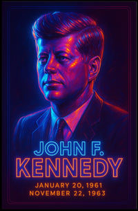 Kennedy Portrait Photography Realism Classic Poster