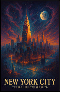New York City You Are Here. You Are Alive Poster