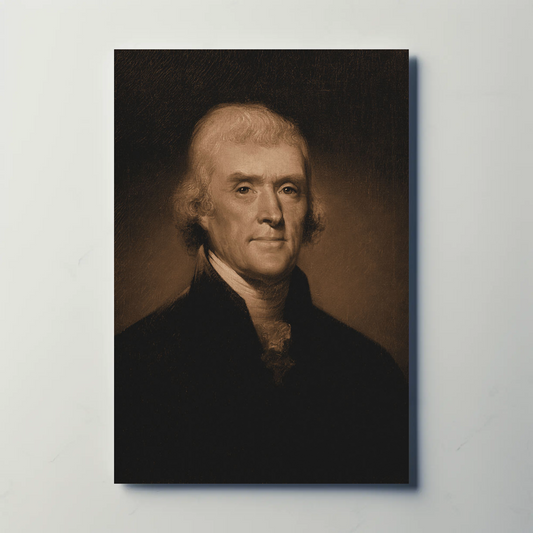 Thomas Jefferson 3rd President Sepia Photo
