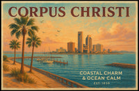 Coastal Serenity Corpus Christi Poster Print