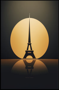 Eiffel Tower Silhouette Poster