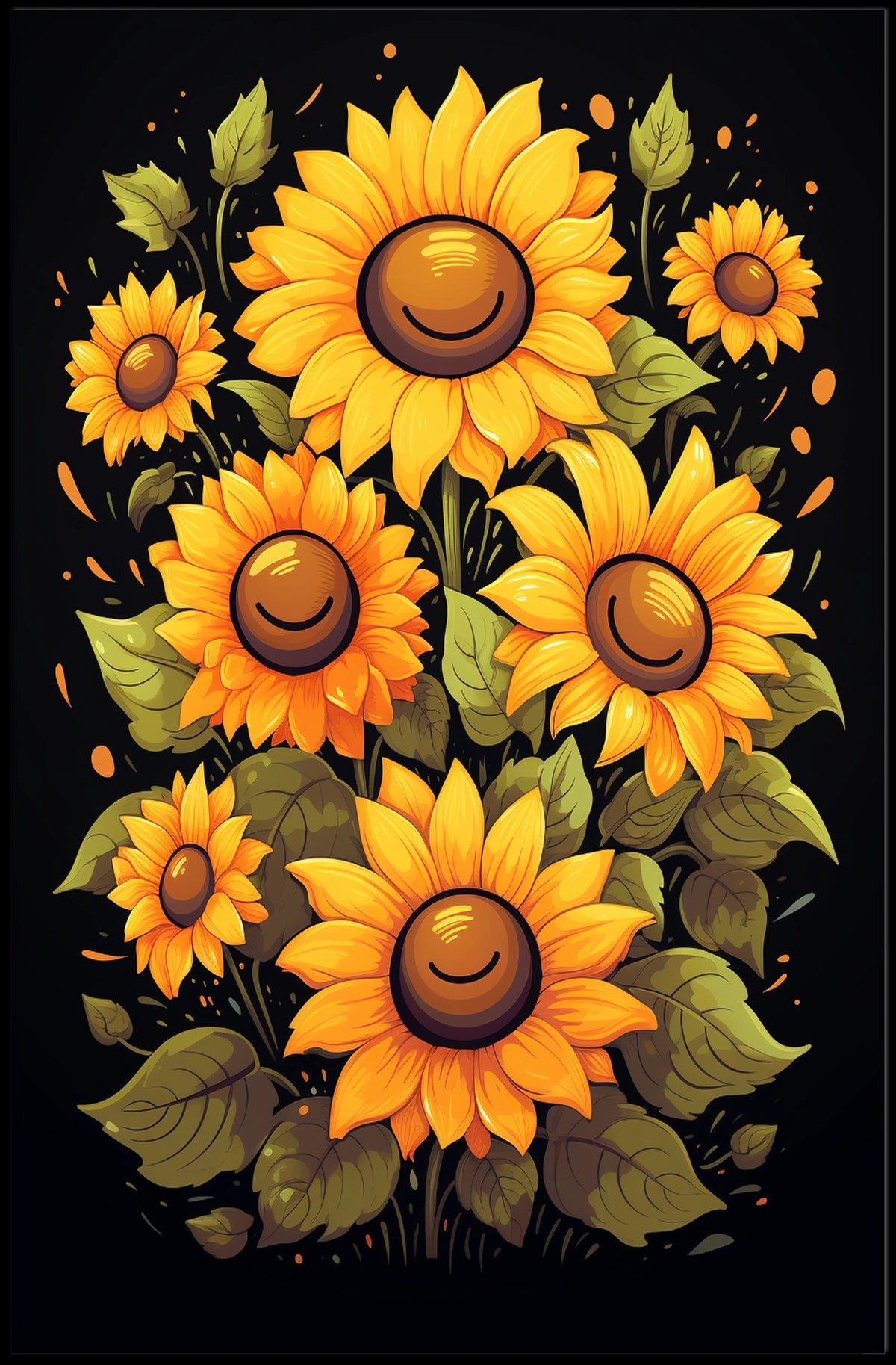 Sunflower Symphony Poster