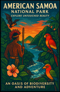 Explore Samoa's Unrivaled Beauty: American National Park Poster