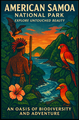 Explore Samoa's Unrivaled Beauty: American National Park Poster