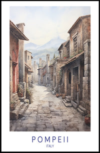 Pompeii Streetscape Poster PosterGoat