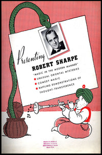 Vintage Magician Poster: Exotic Comedy Magic Show
