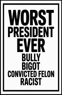 Bold Critique of American Leadership Political or Propaganda Poster