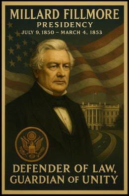 Millard Fillmore Defender of Law Historical Poster