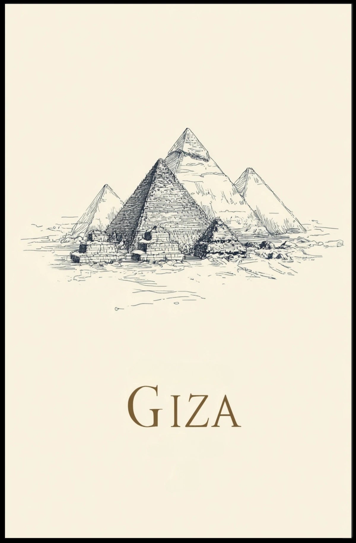 The Pyramids of Giza Poster