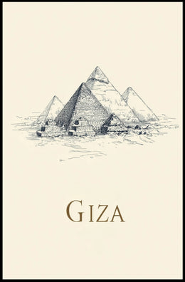 The Pyramids of Giza Poster