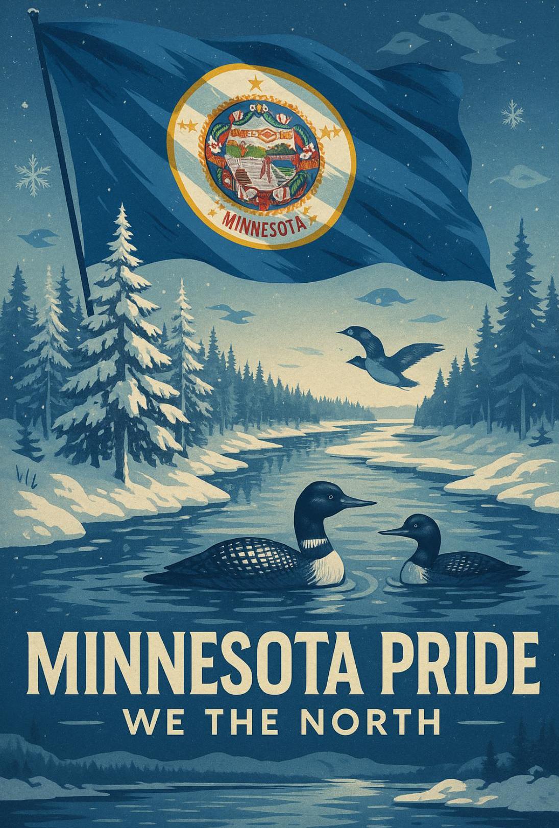 Minnesota Pride We The North Heritage Poster