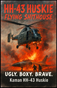 Kaman HH-43 Huskie Ugly. Boxy. Brave Poster PosterGoat