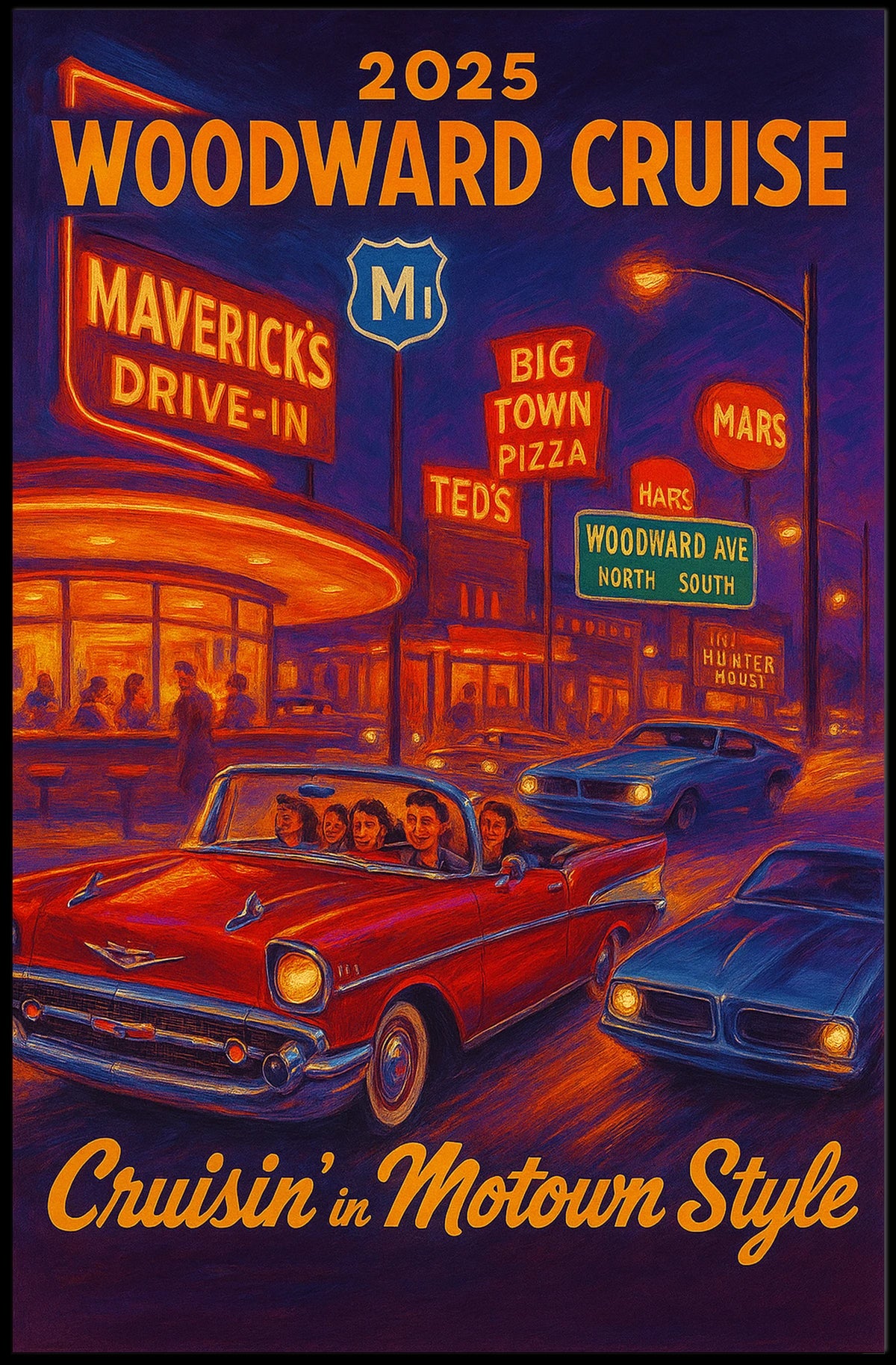 2025 Woodward Cruise Poster