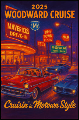 2025 Woodward Cruise Poster