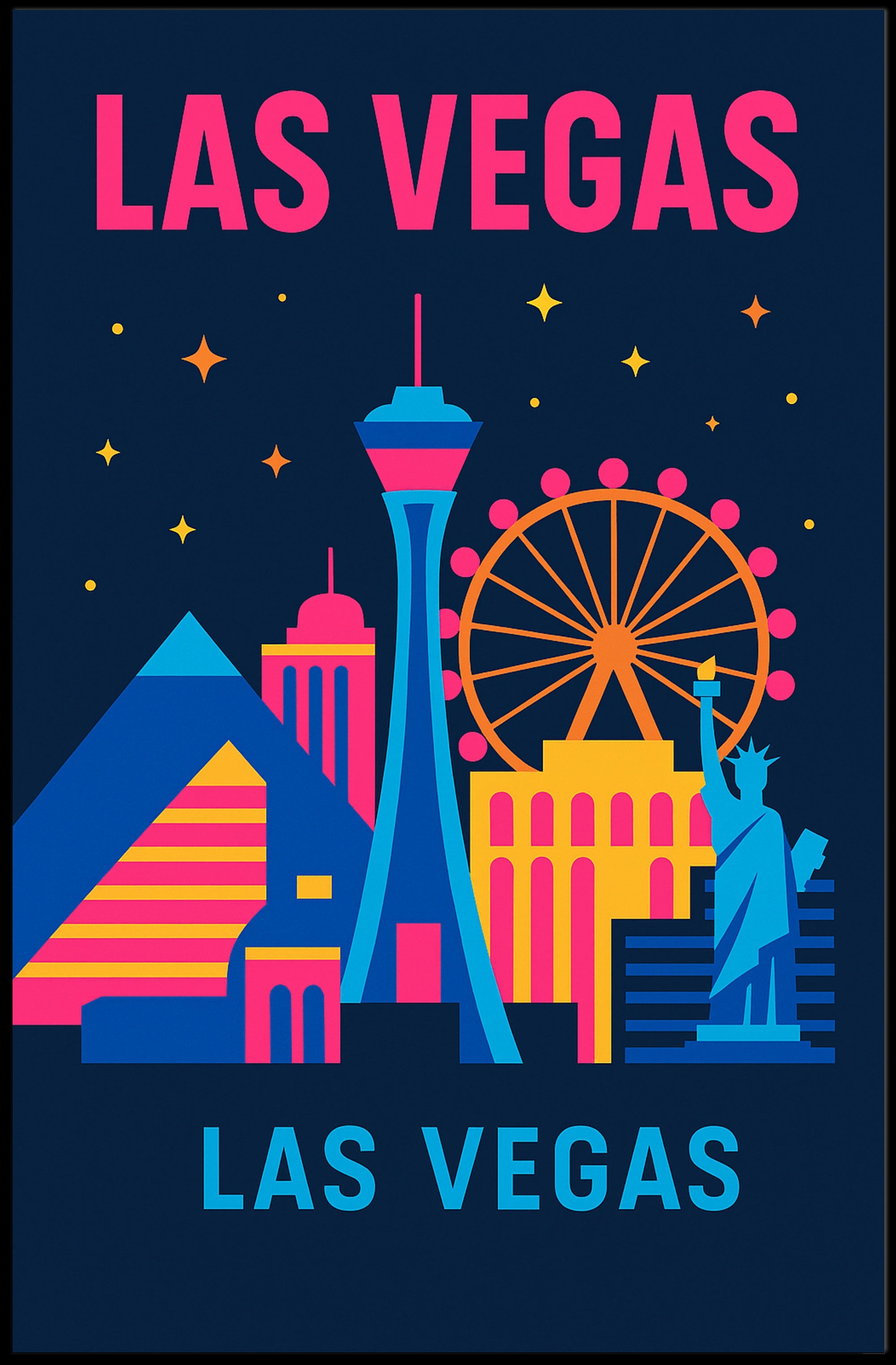 Vibrant Las Vegas Poster