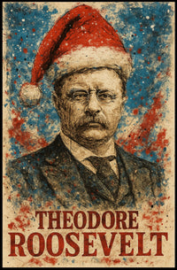 Theodore Roosevelt 26th President of the United States Christmas SeriesPoster