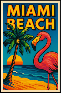 Miami Beach Vibes Poster