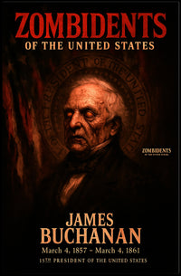 James Buchanan 15th President of the United States Zombidents Poster Series