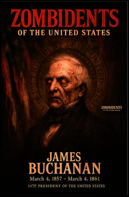 James Buchanan 15th President of the United States Zombidents Poster Series