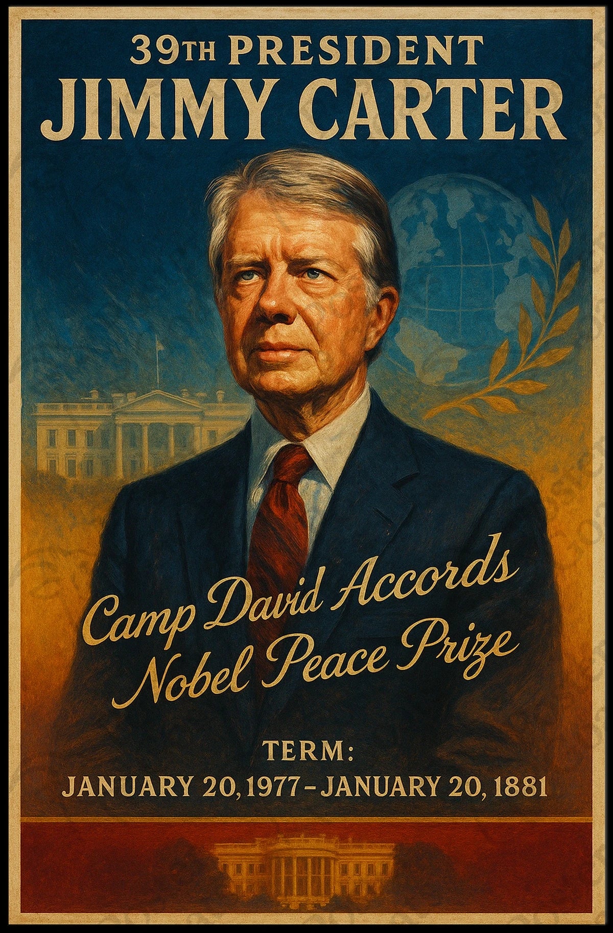 Jimmy Carter Presidential Era Historical or Presidential Poster