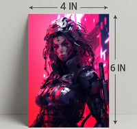 Cybernetic Warrior Poster PosterGoat
